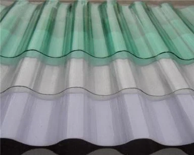 Polikarbonato gofruotas apvalios bangos plytelė